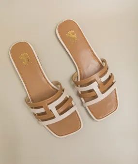 Tan-Beige color block sliders