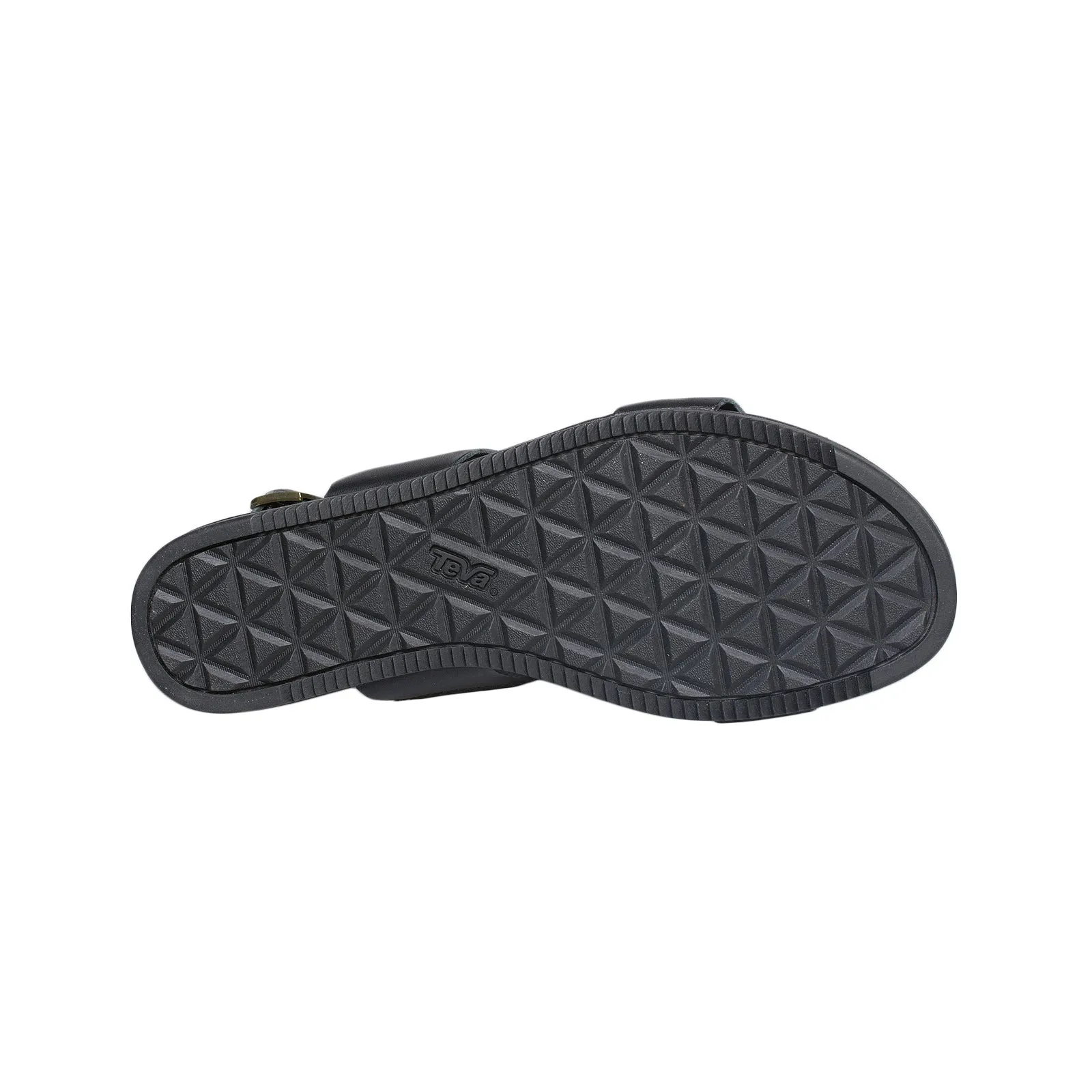 TEVA Avalina Leather Black Sandals - Women's