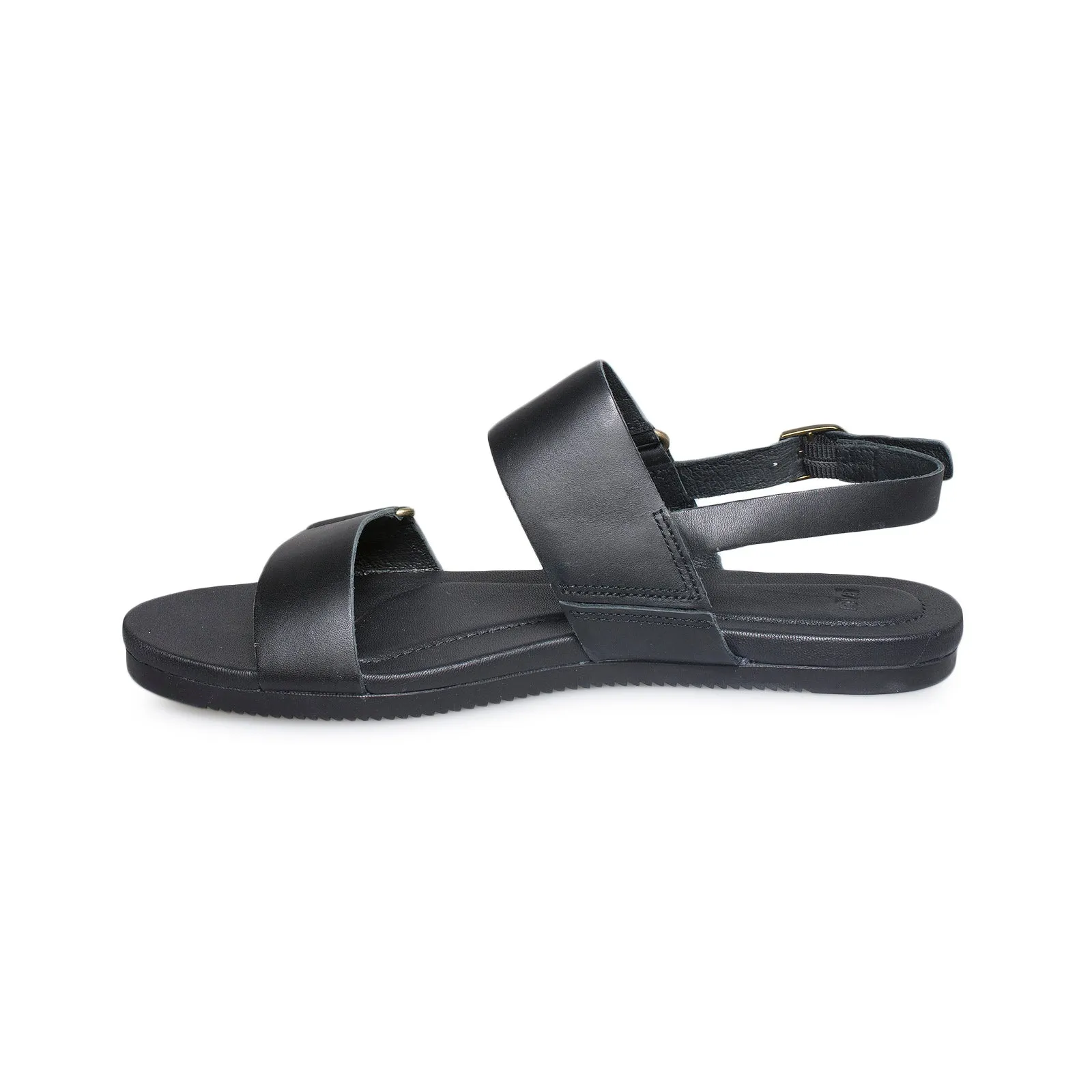 TEVA Avalina Leather Black Sandals - Women's