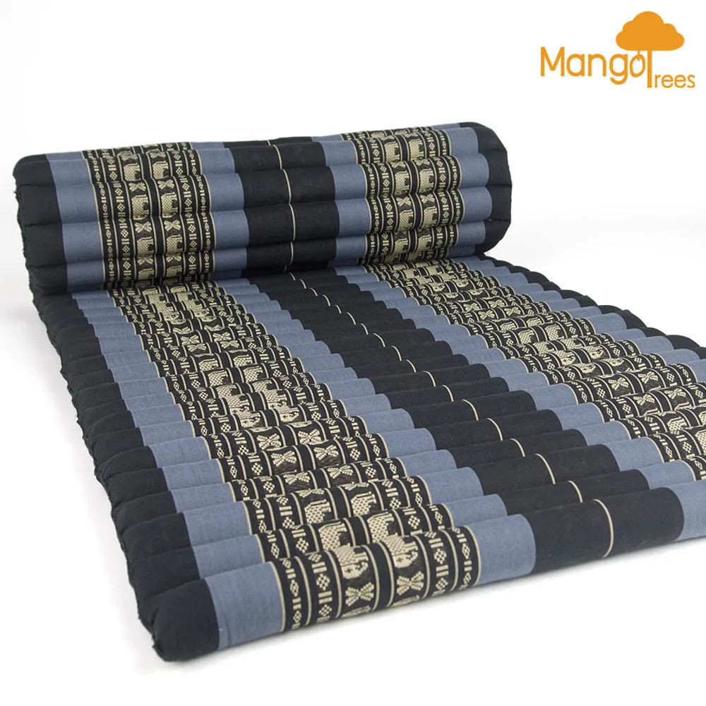 Thai kapok cushion Day bed Roll Out Mattress Foldout Mat relaxation, camping or Yoga Matt Natural Kapok Filled_ 105x200 cm 