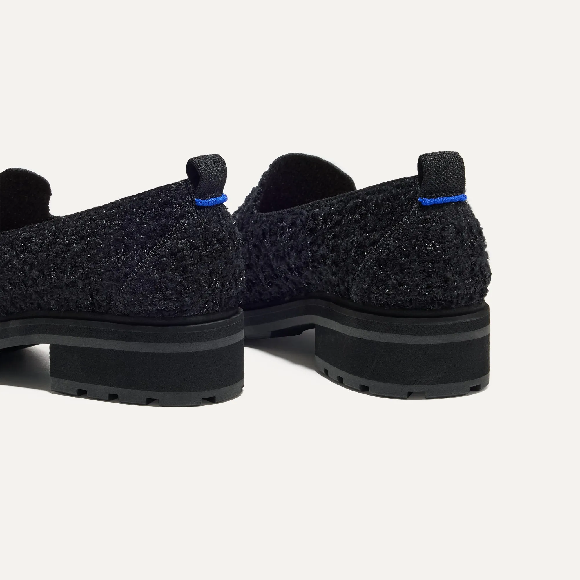 The Lug Loafer - Black Bouclé