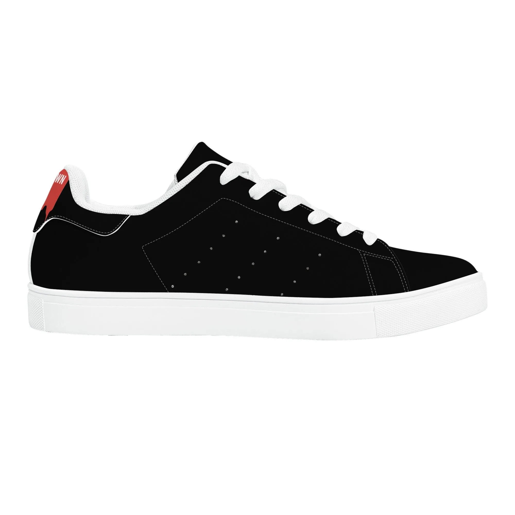 Women's FCS Low Top Black Leather Sneakers