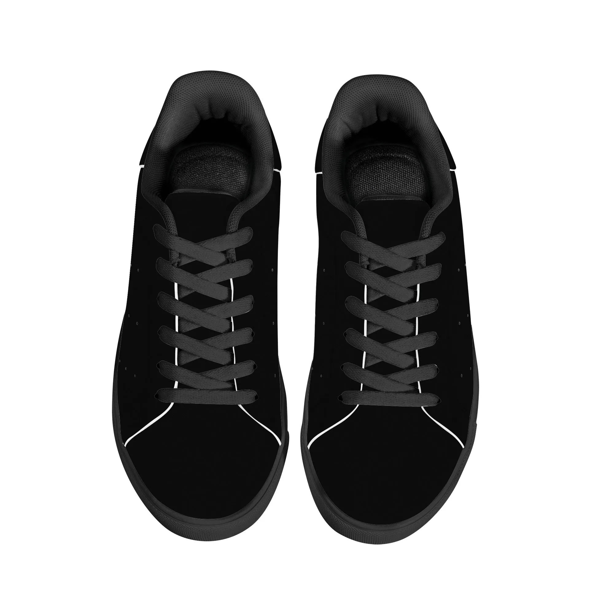 Women's FCS Low Top Black Leather Sneakers