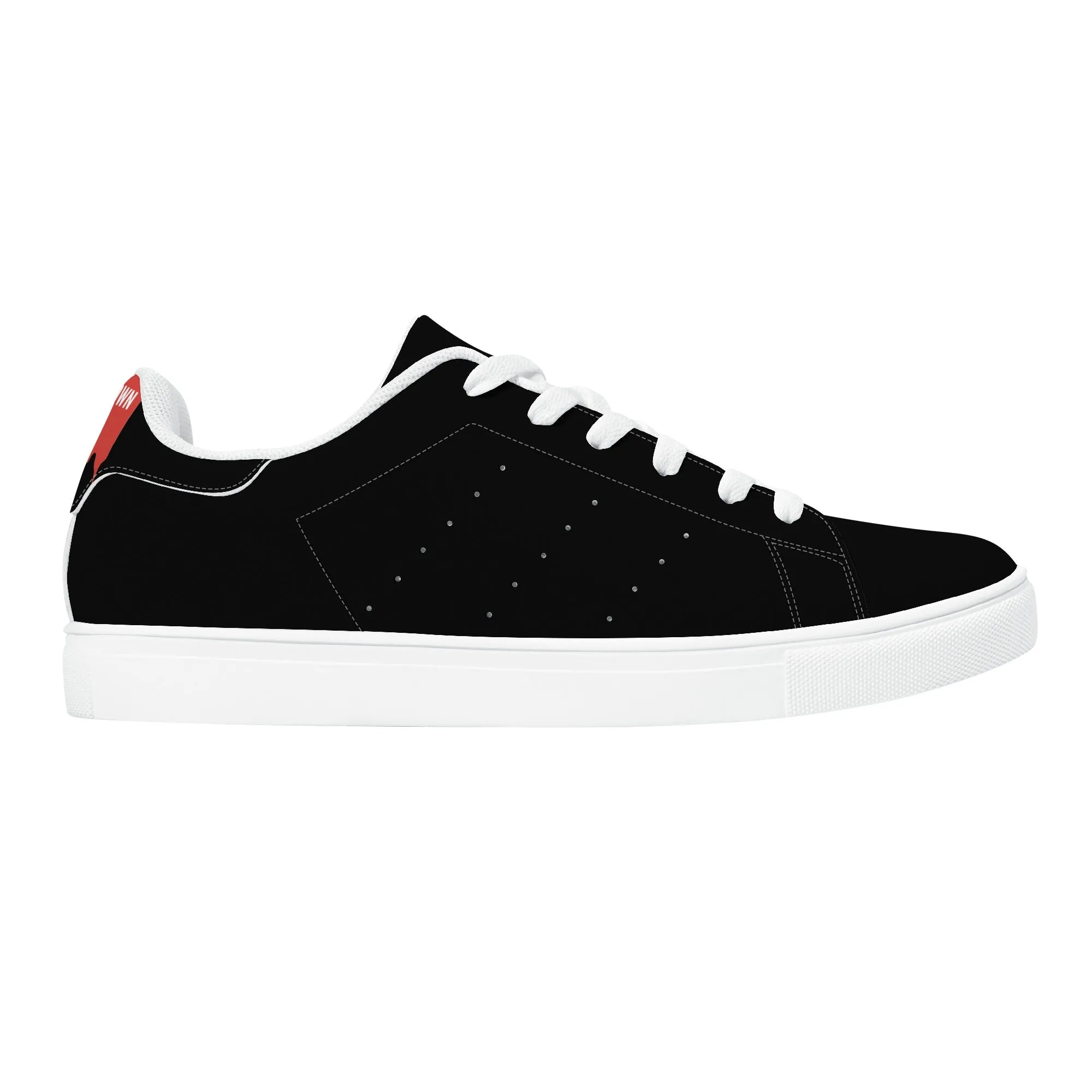 Women's FCS Low Top Black Leather Sneakers