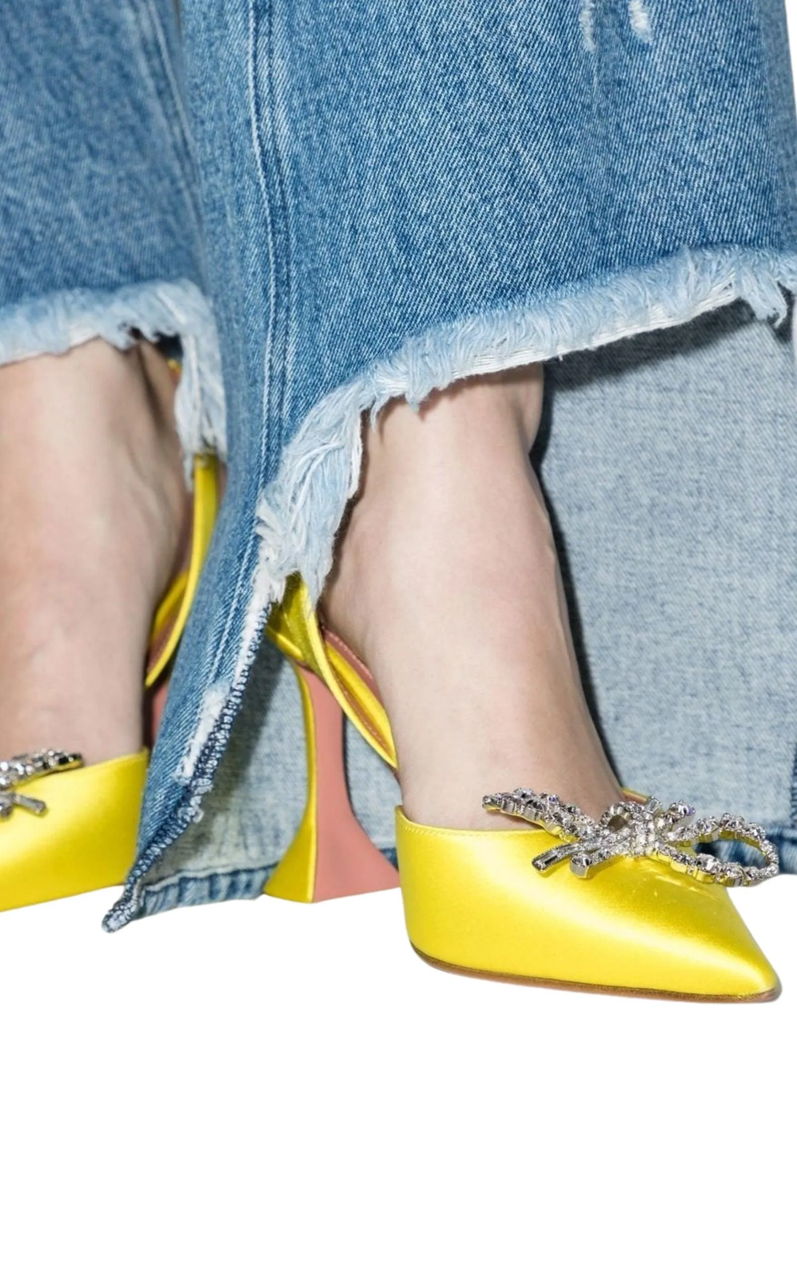 Yellow Rosie Sling Heels