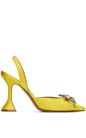 Yellow Rosie Sling Heels