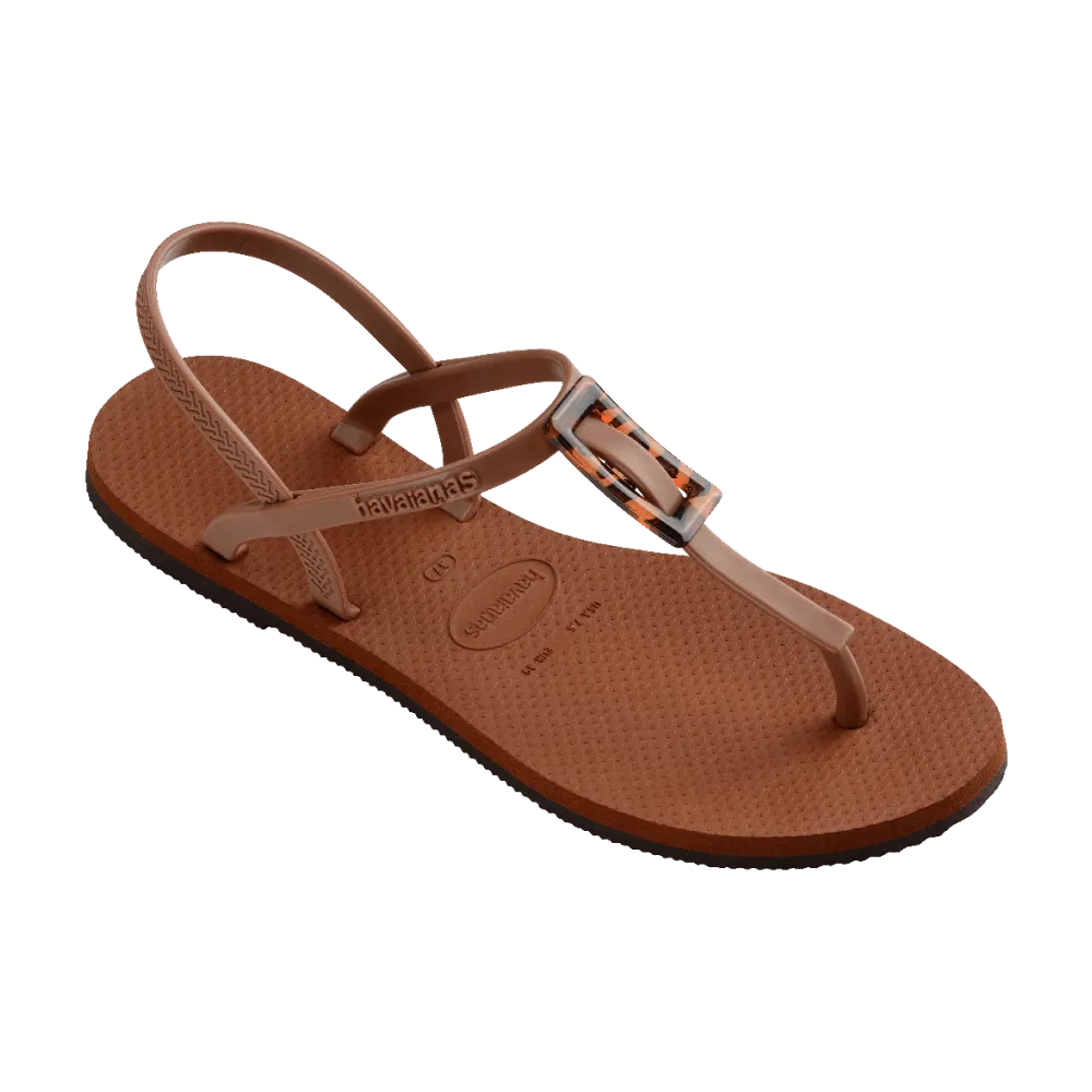 You Paraty Buckle Turtle Flip Flops